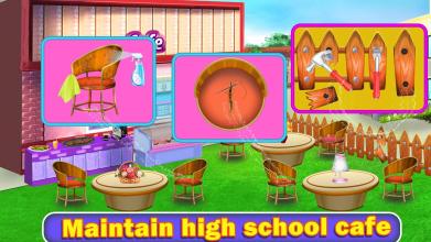 High School Cafe Cleanup – Building Repair & Fix截图2