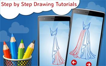 How to Draw Dresses Step by Step Drawing App截图5