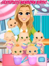 Sextuplets Newborn Baby Birth - Pregnancy Games截图5