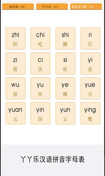 拼音字母表练习截图