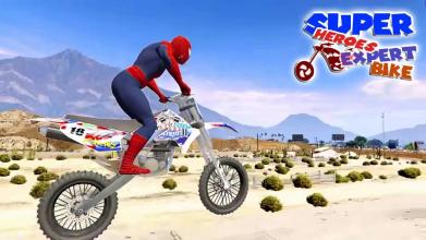 World Superheroes Bike Stunt Racing Rider 2019截图3