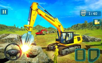 Heavy Excavator Crane: Stone Cutter 2019截图4