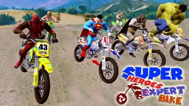 World Superheroes Bike Stunt Racing Rider 2019截图4