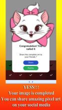 Cute Cat Coloring By Number: Pixel Art截图3