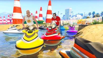 Ultimate Flying Jet Ski Stunts Racing Games截图5