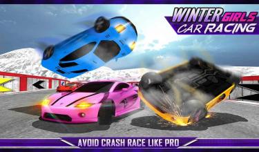 Winter Girls Car Racing截图5