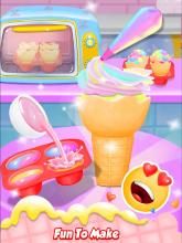 Unicorn Cupcake Cone - Trendy Rainbow Food截图1