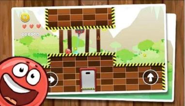 Red Hero Jungle - Bounce Ball Adventure截图1