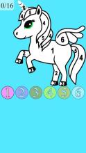 unicorn coloring pages by number截图3