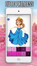 Princess Coloring Book - Glitter Color by Number截图5