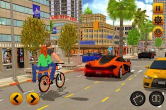 BMX Bicycle Taxi Driver 2019: Cab Sim截图2