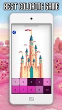 Princess Coloring Book - Glitter Color by Number截图3