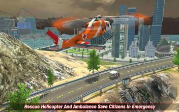 Ambulance Helicopter Game截图1