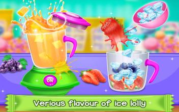 Ice Lolly Maker - Yummy Ice Pop Food Games截图1