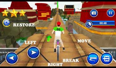 Bicycle Driving Simulator, Fearles Kids BMX Stunts截图1