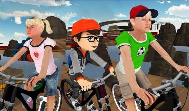 Bicycle Driving Simulator, Fearles Kids BMX Stunts截图4