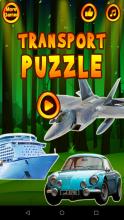 Kids Transport Jigsaw Puzzle Cars, Planes, Boats截图5