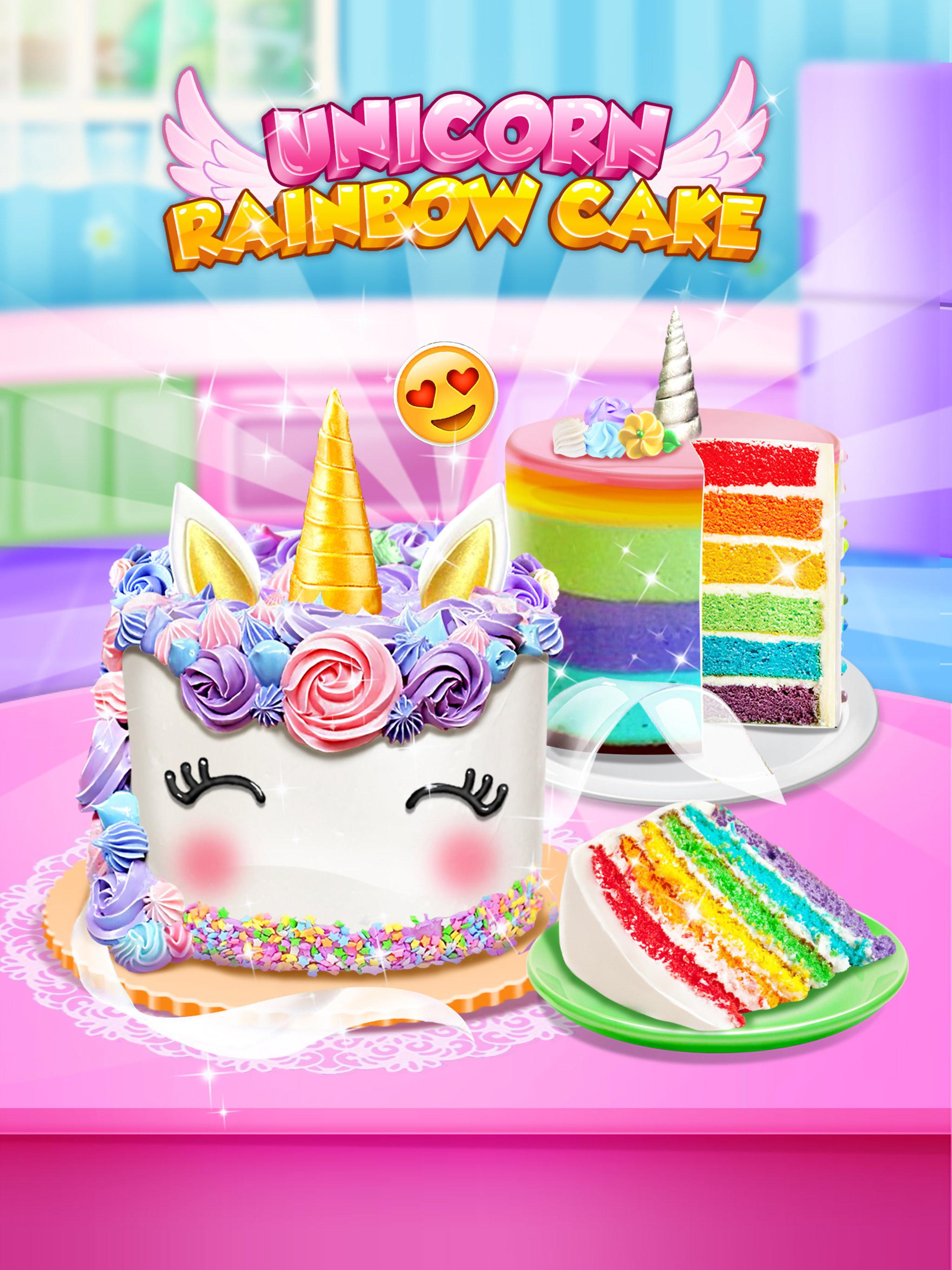 Unicorn Food - Sweet Rainbow Cake Desserts Bakery截图4