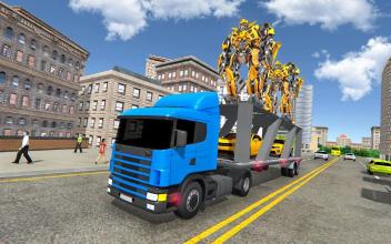 Robot Car Transport Transform Truck Game Simulator截图5