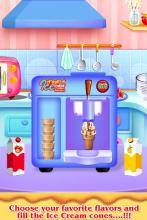 Ice Cream Cone Maker Frozen DessertCooking games截图2