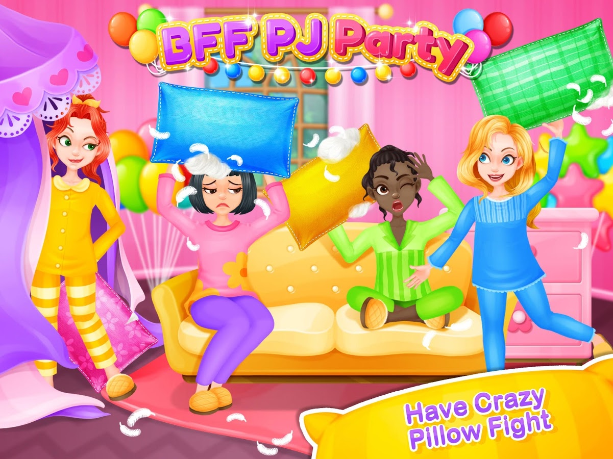 BFF PJ Party - Crazy Pillow Fight Slumber Fun截图4