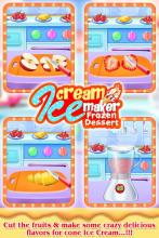 Ice Cream Cone Maker Frozen DessertCooking games截图1