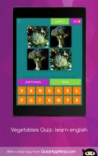 Vegetables Quiz learn english截图5