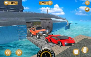 Underwater Car Transport Submarine Driving Games截图3