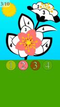 flowers coloring game with numbers截图4