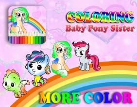 Baby Pony Sister Coloring截图4