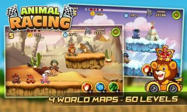 Jungle Animal Adventure Racing Track截图2