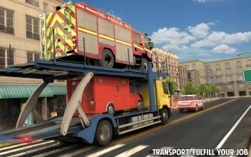 Fire Truck Transporter Cargo Plane Simulator Games截图5