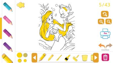 Coloring Book for Disney Princess  for girls game截图5