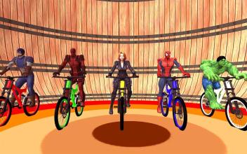 Superhero Well Of Death Top Bicycle Rider 2019截图1