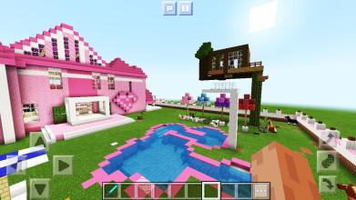 Pink House Pixel craft 2019 Map for Girls截图2