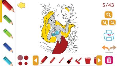 Coloring Book for Disney Princess  for girls game截图4