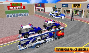 NYPD Police Car Offroad Transport Truck截图3