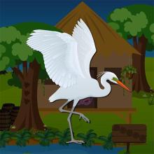 Best Escape Games 162  Rescue Egret Bird Game截图3