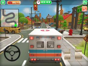 911 Emergency Ambulance Hospital Rescue Mission 3D截图1