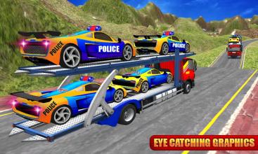 NYPD Police Car Offroad Transport Truck截图4