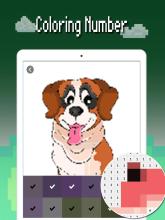 Dogs color by number: Pixel art dog coloring 2019截图2