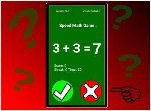 Speed mental math Game *截图2