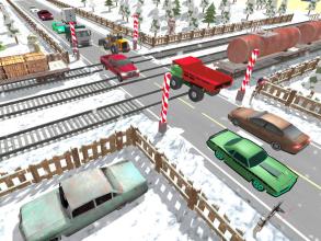 Railroad Crossing Train Simulator Speed Train Game截图2