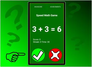 Speed mental math Game *截图1