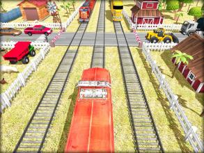 Railroad Crossing Train Simulator Speed Train Game截图1