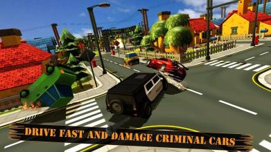 smash cop police car chase 911截图3