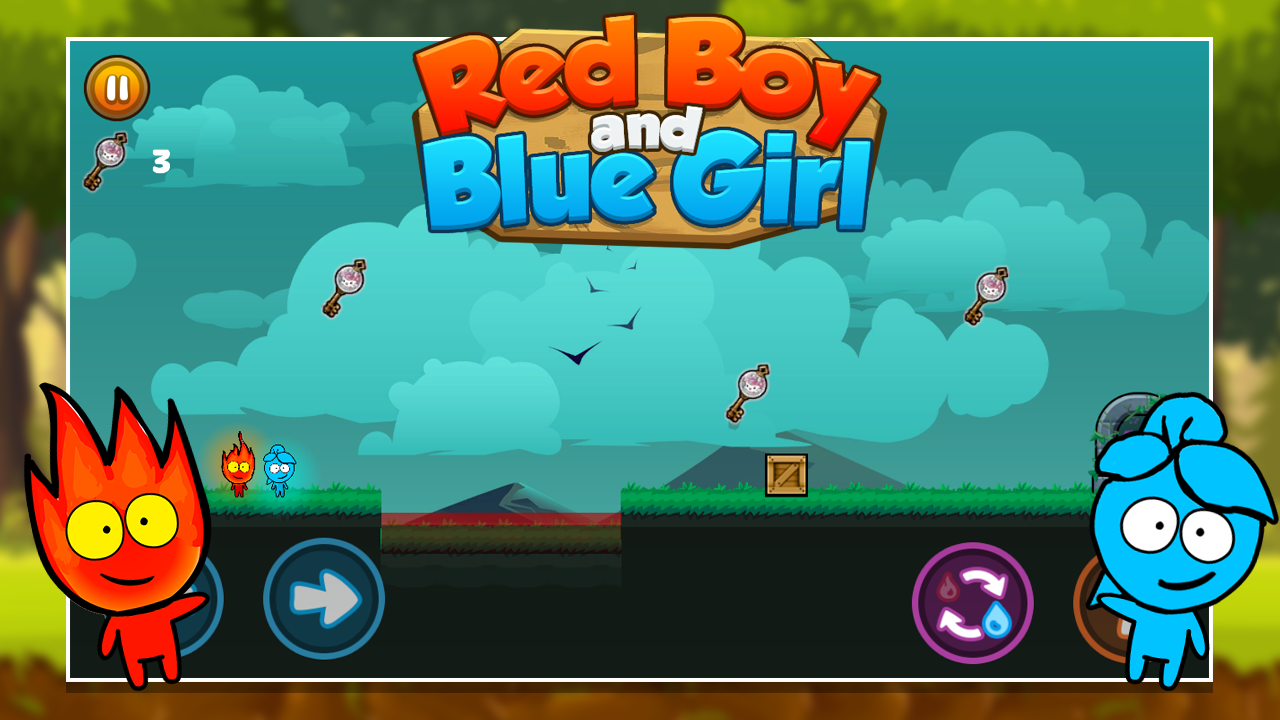 Red boy and Blue girl - Forest Temple Maze 2截图5