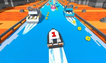 Blocky Water Surfing Highway Simulator截图4