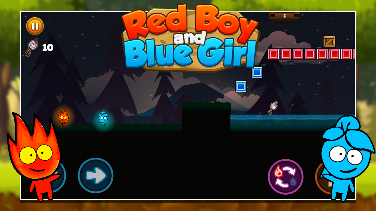 Red boy and Blue girl - Forest Temple Maze 2截图1