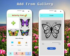 Butterfly Color By Number - Pixel Art截图1